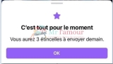 Nouvelles fonctions : 3 étincelles à envoyer par jour sur Facebook Rencontres